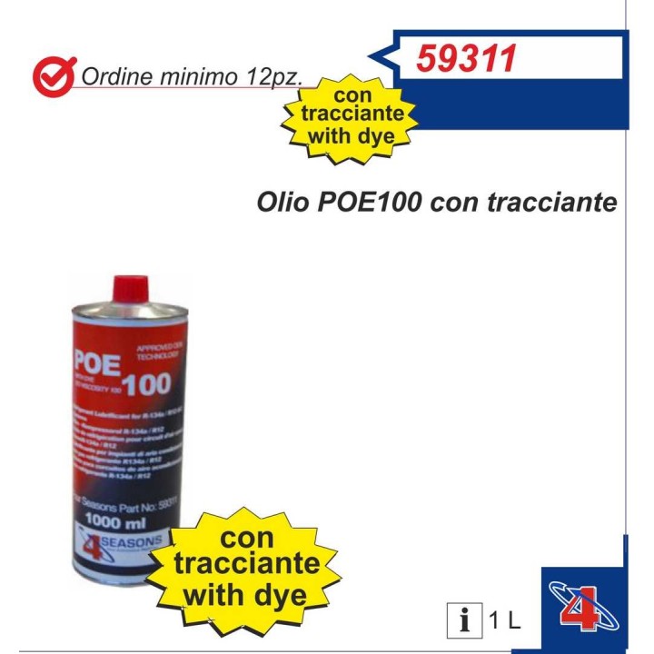 59311  ACEITE POE100 CON ADITIVO 1LITRO