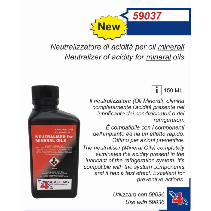 59037  Neutralizador de acidez para aceites minerales 150ml