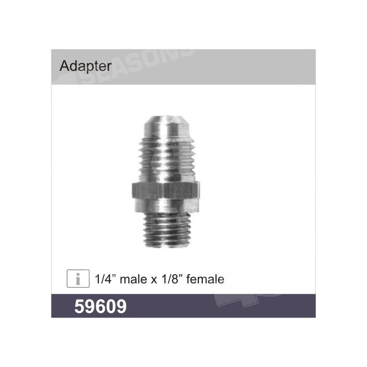 59609  ADAPTER 1/4 MALE X 1/8" FEMALE