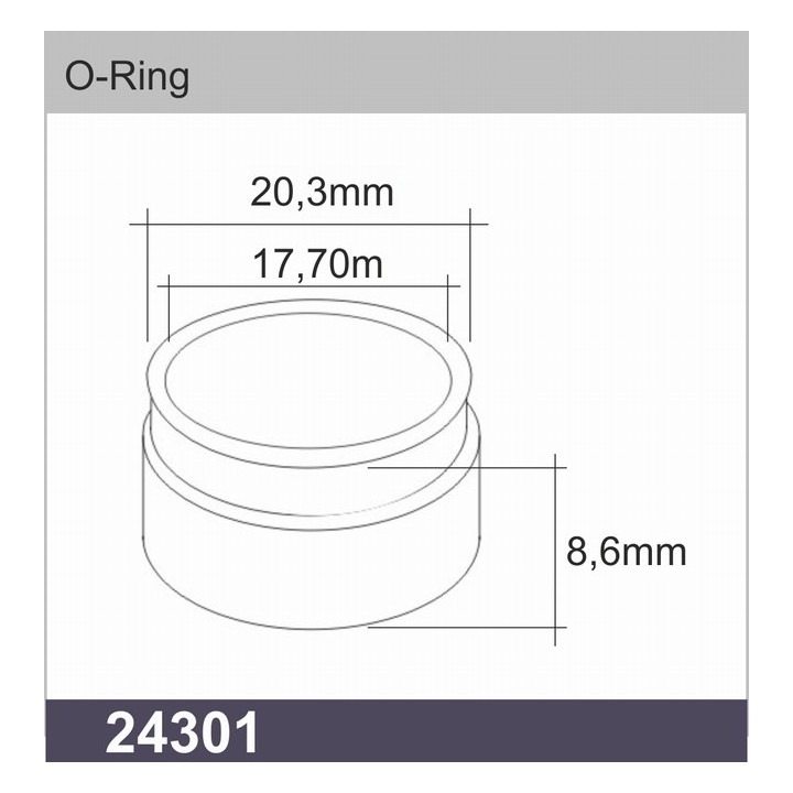 24301  O-RING 17MM   MARRON