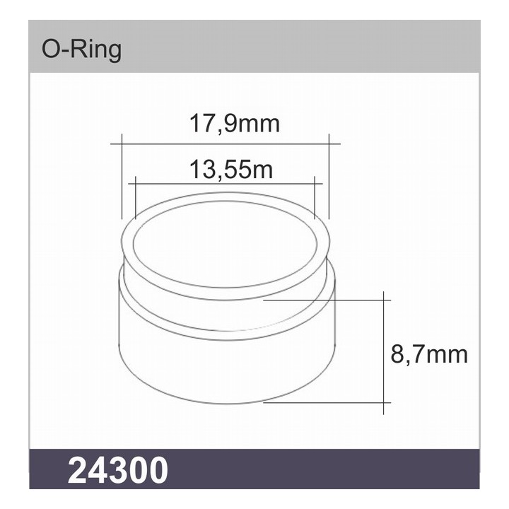 24300  O-RING 17,9MM MARRON