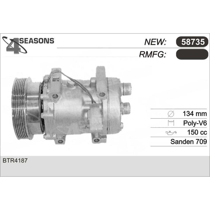 58735  COMPRESOR NUEVO LAND ROVER DISCOVERY 2.0 L