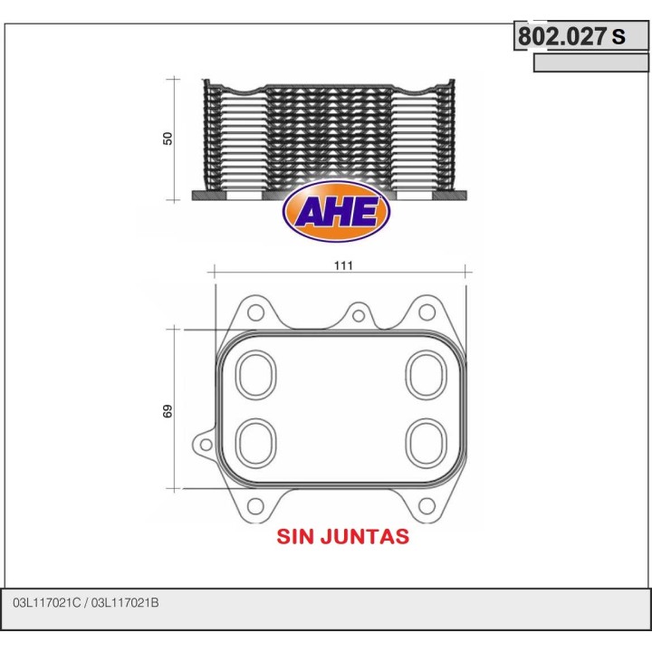 802027S  AUDI A-1 10- A-3/Q3 SIN JUNTAS