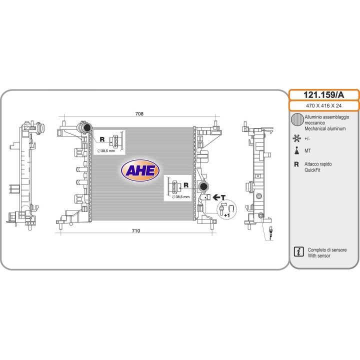 121159/A  OPEL MERIVA B 1.4  +/-AC 03.10-