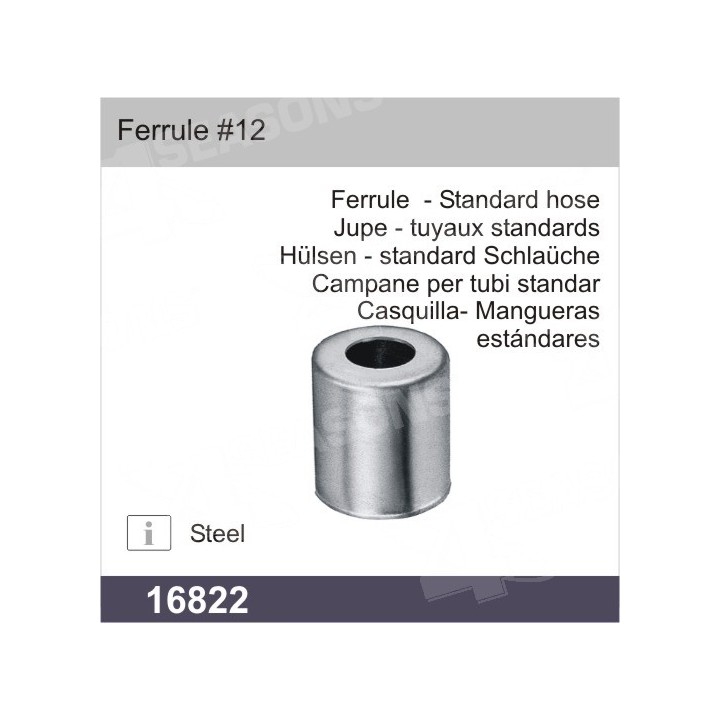 16822  CAMPANA NORMAL ACERO DE 12