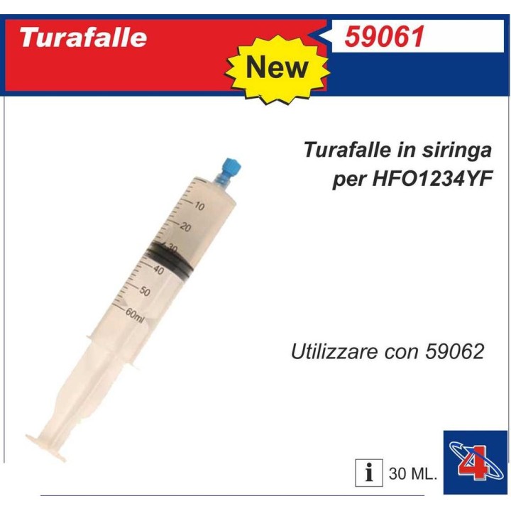 Turafalle in siringa 30ml con tracciante HFO1234YF
