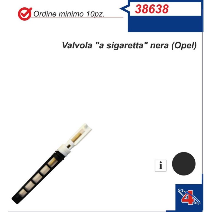 38638  UNIVERSAL EXPANSION VALVE ORIFICE TUBE BLACK