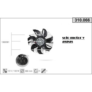 310066  FAN FORD Focus II 1.6TDCi/1.8/2.0  SUSTI. 310068