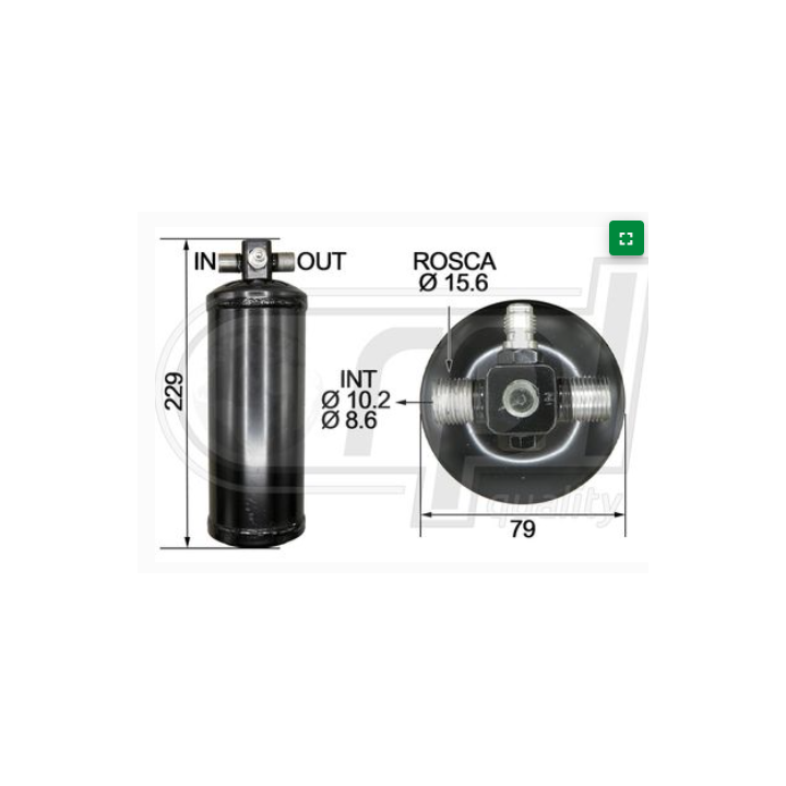 20170009B  FILTRO DESH. 3/8 M-M 1 TOMA M DIAM. 76MM
