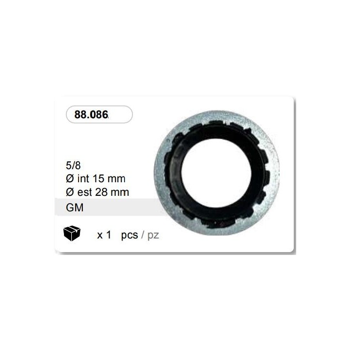 JUNTAS ARANDELA GOMA 28 X 15 mm