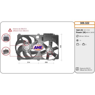 309322  FAN FIAT Ducato 2002 2.8 JTD A.C.