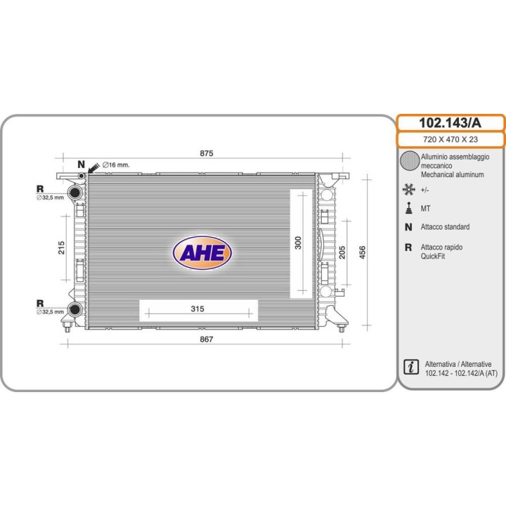 AUDI A4 IV/A5/A6/Q3/Q5 1 4/1 8/2 0/2 0TDi  /-AC MT