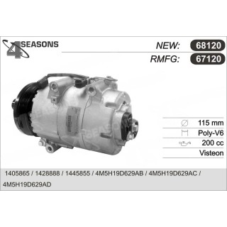 68120  COMPRESOR NUEVO FORD FOCUS II 1.8 TDCI