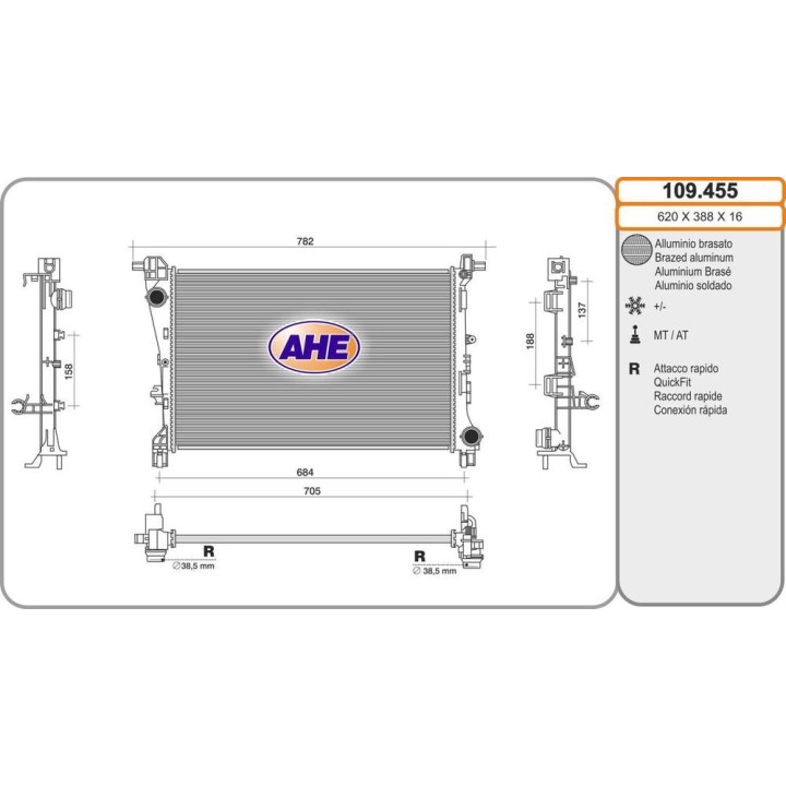 Rad  Fiat Tipo 1 6  /-AC 10 15-
