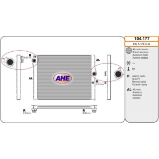 Rad  BMWM2/M3/M4 03 14-