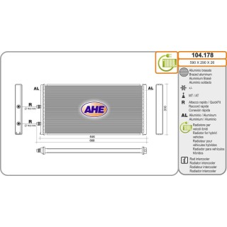 Rad  BMW Int  M2 / M3 / M4 / i8 híbrido 03 14-