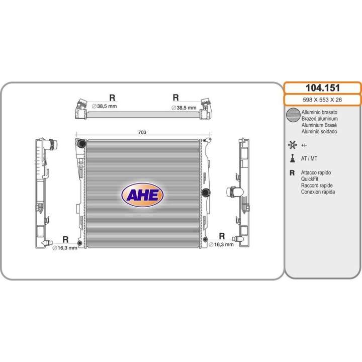 Rad  BMW F25 X3 28iX  /-AC AT 10 10-