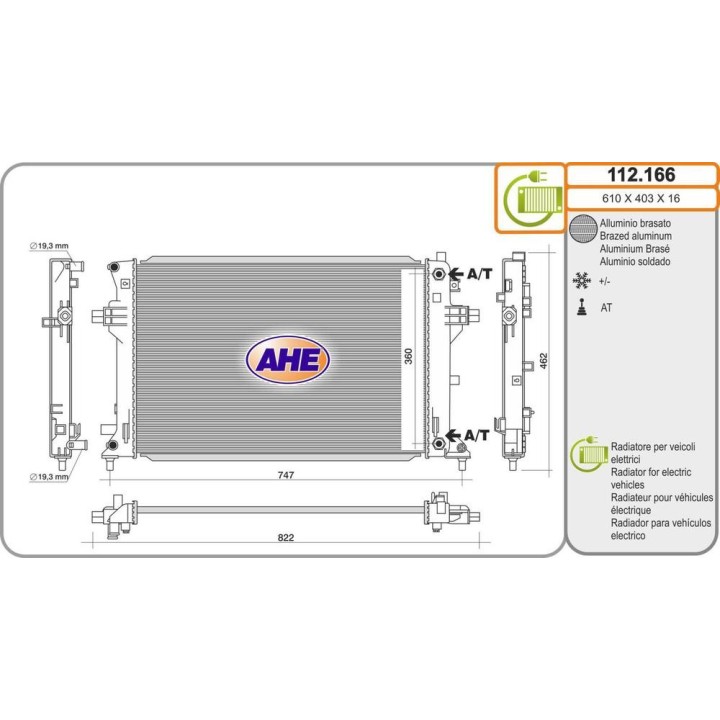 Rad  HYUNDAI Kona EV 04 18-