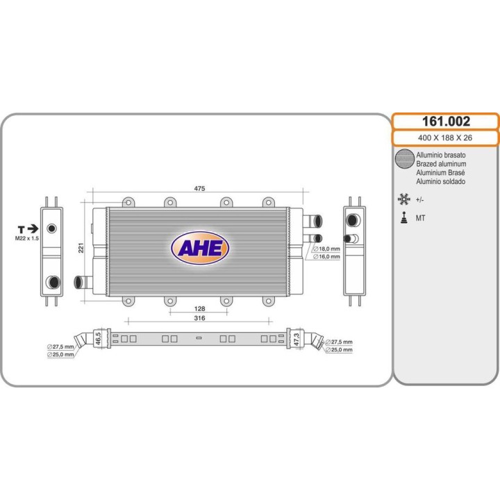 Rad  CHATENET CH26/40/46 Lombardini LDW422