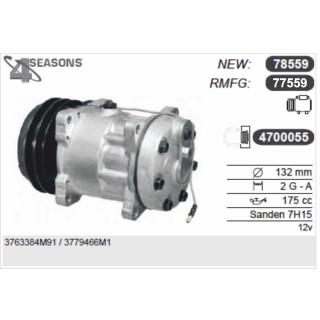 77559  COMPRESOR NUEVO AFTERMARKET MASSEY FERGUSON 362N /