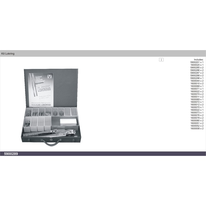5900289  LOKRING TOOLING KIT LOKRING