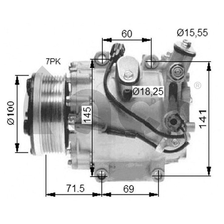 SD 7H15 A/D PV8 123MM 24V V-B  WR 