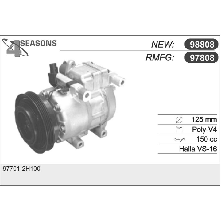 97808  CMP   HYUNDAI/ KIA/ I30/ ELANTRA/ CEED