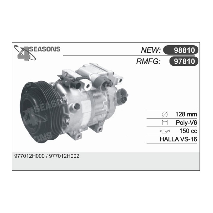 97810  CMP   HYUNDAI/ KIA/ I30/ CEED 1.4 - 1.6