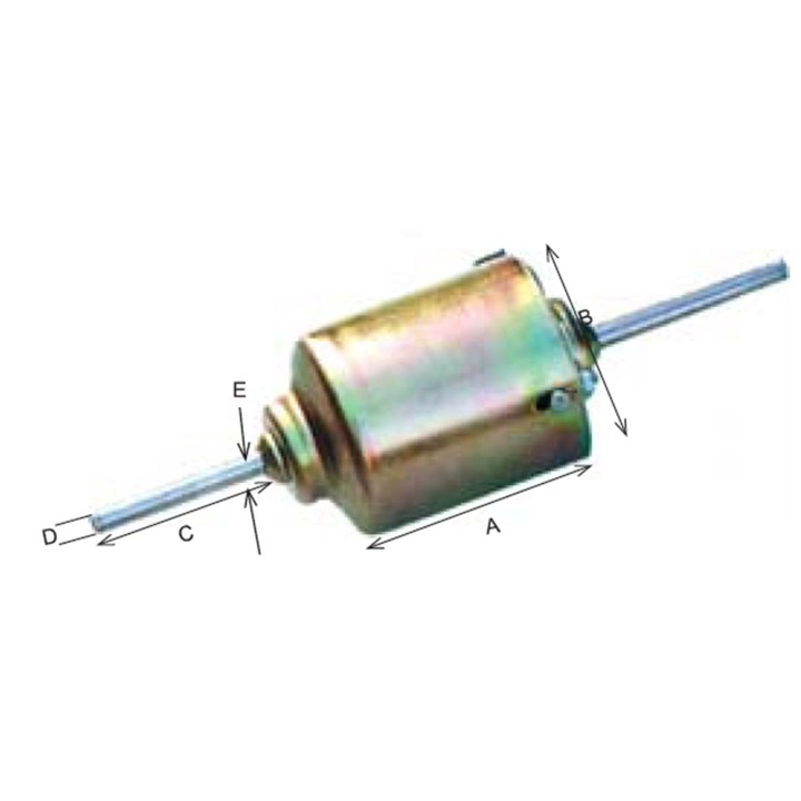 20166243  MOTOR ELECTRICO DOBLE EJE 24V 68X109MM