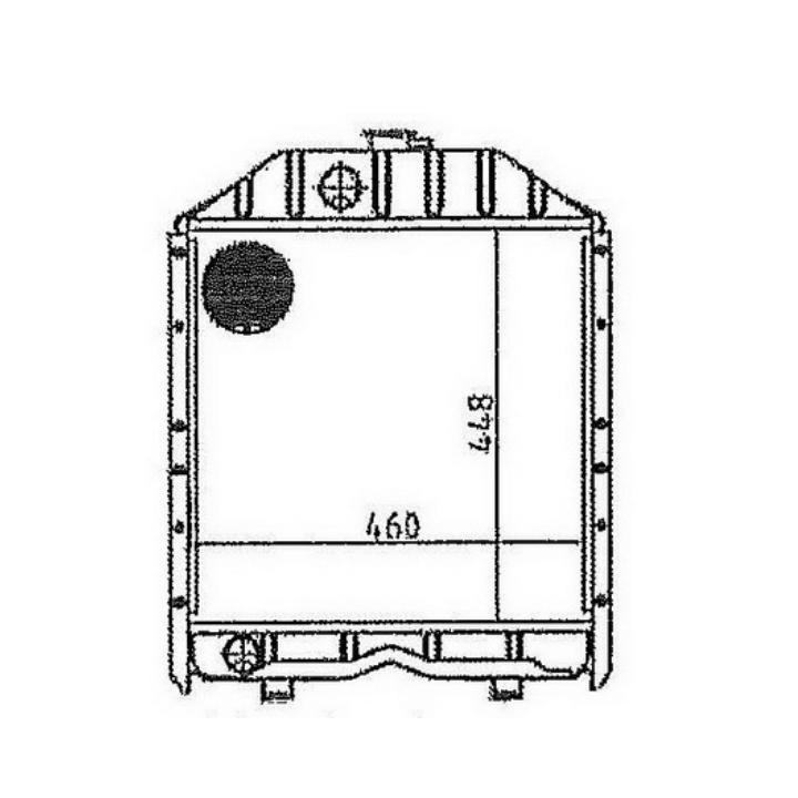 2067006 Adaptable RAD FIAT 540/640/55 56/70   4 FILAS