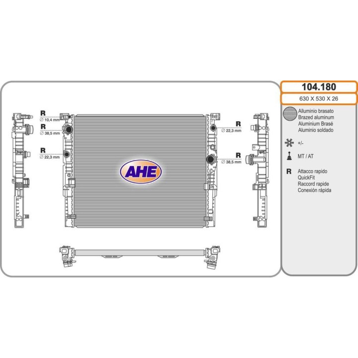 Rad  BMW Serie 5/7 530/540/550/750/760 09 15-02 19