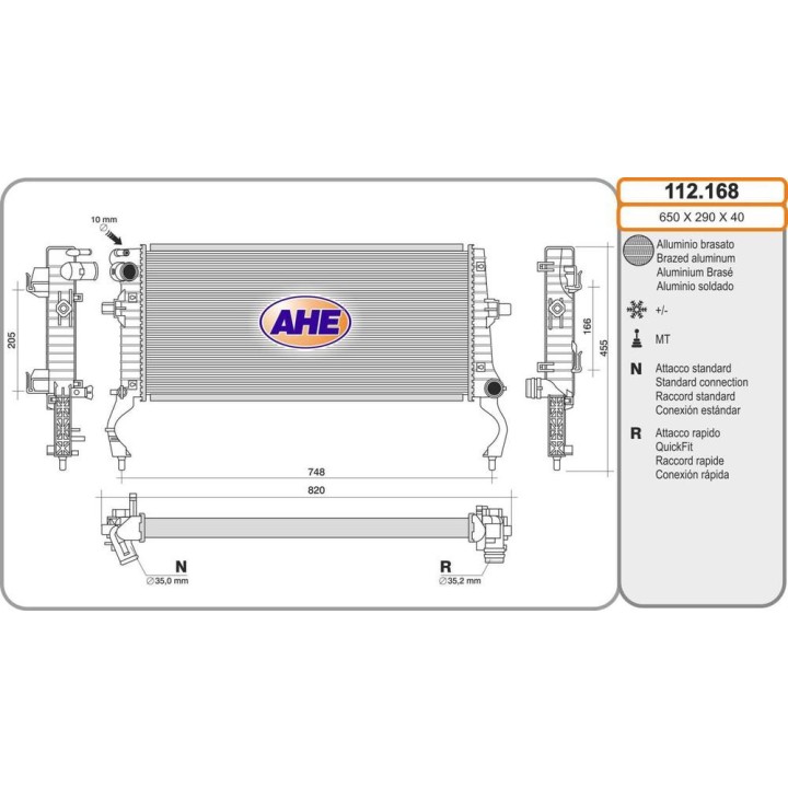 Rad  HYUNDAI/KIA i30/Ceed/ProCeed/Xceed 1 6CRDi AC