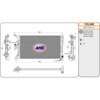 Rad  DACIA Duster 1 5Dci AC 07 21-