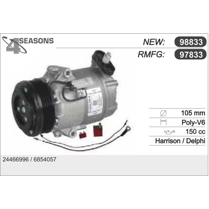 97833  CMP   OPEL ASTRA G / ZAFIRA II 1.7