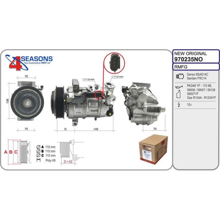 Cmp New OE MERCEDES Classe A/B/CLA 160d/180d 03 18