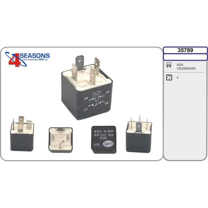 35789  RELAY AUDI 80 SERIES 92-88 / 90 SERIES