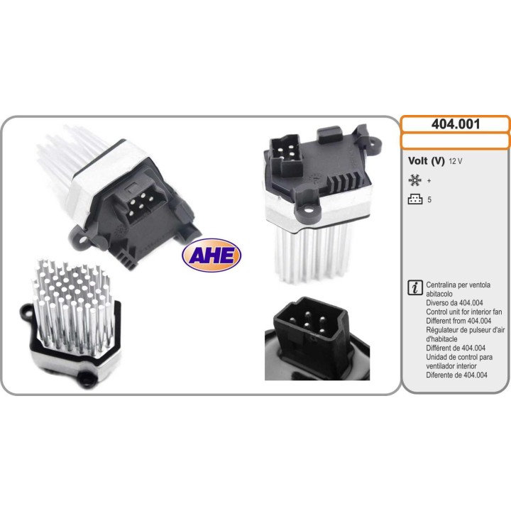 404001  Centr. Vent. Ab. BMW E46 Serie 3 12.97-