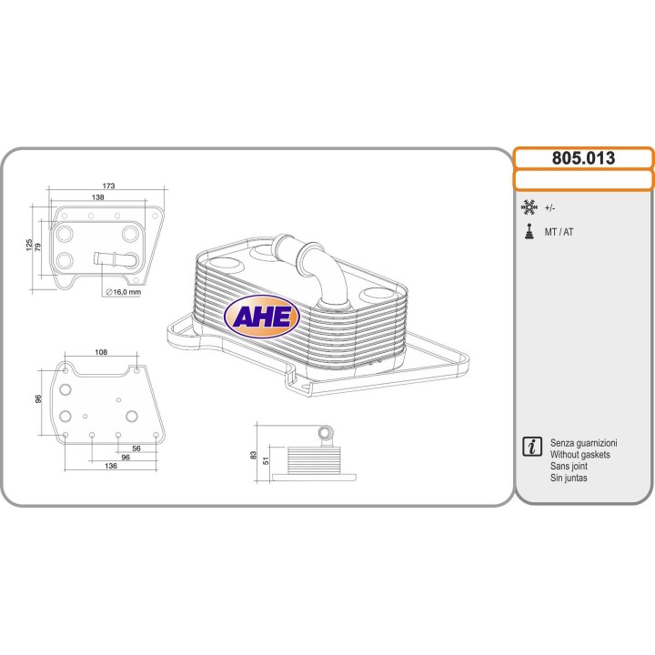 805013 Aceitec. JEEP Cherokee/libertad 2,8 CRD 11,04-01,08