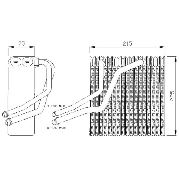 54418  EVAPORATOR VAG A3/TT/GOLF IV..