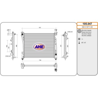 105047  RAD JEEP Gd. Cherokee 5.7/6.4 +/-AC M/AT  10-