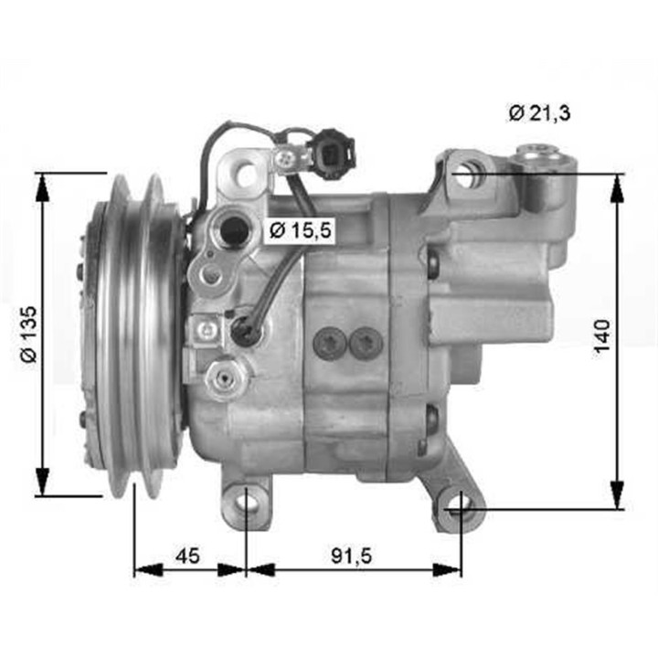 20134533  CL DKV11G A/D 1A 135MM 12V V-B