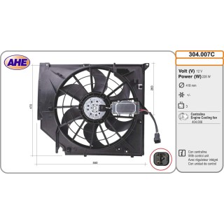 304007C  FAN   BMW SERIE 3 E46 318 i   M    (Con centralina