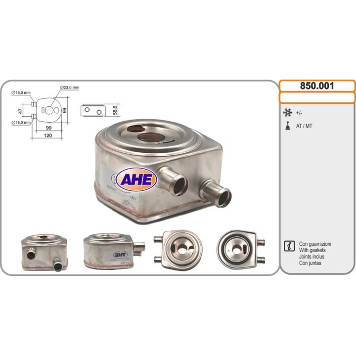 850001  ENFRIADOR ACEITE MODINE  LANDINI 56MM