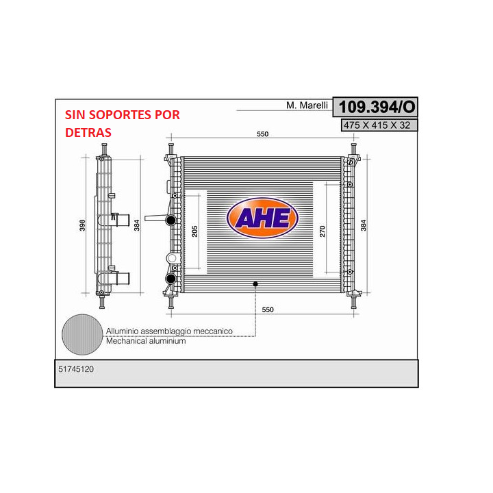109394/O  FIAT Multipla 1.6 16V 01.04-
