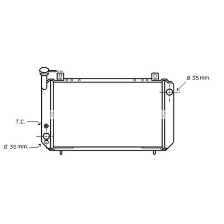 RADIADOR NISSAN PULSAR  86- 