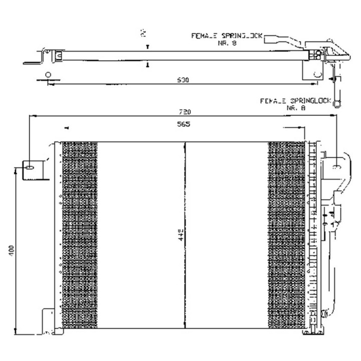 20300459  CONDENSADOR JEEP GRAND CHEROKEE