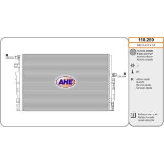 Rad  MERCEDES W205/S205 C63AMG 4 0 10 14-