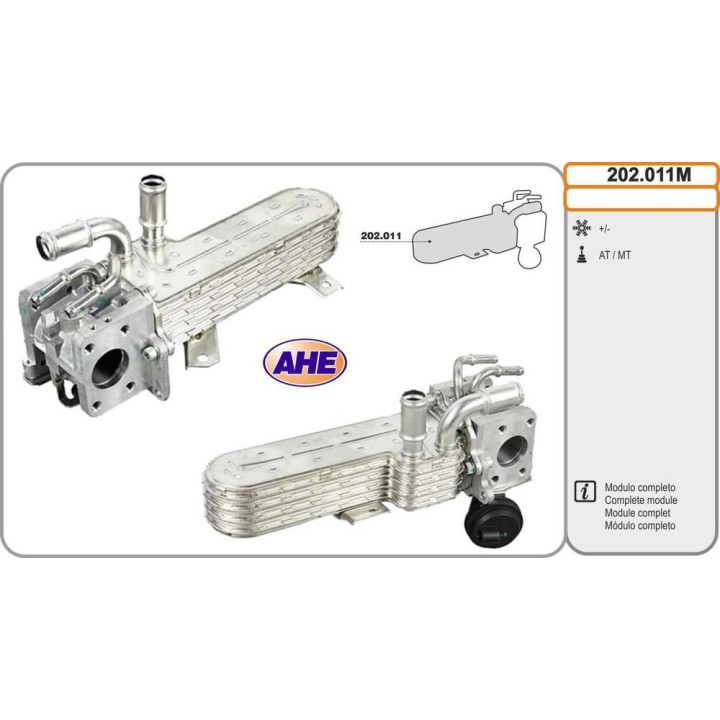 Mod  EGR Cooler AUDI/VW A3/Golf/Passat/Touran 1 9T