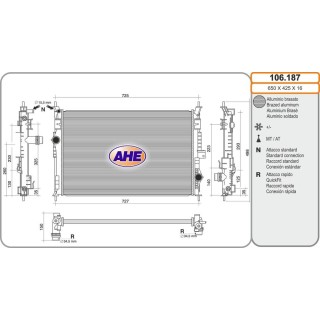 Rad  CITR/PEUG C4/Jumpy/308/3008 1 2/1 6/1 6HDi/2 