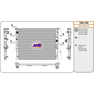 Rad  BMW 530/M550/740/750  /-AC M/AT 07 16-06 20